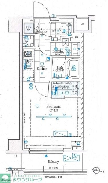 アプリーレ池上の物件間取画像