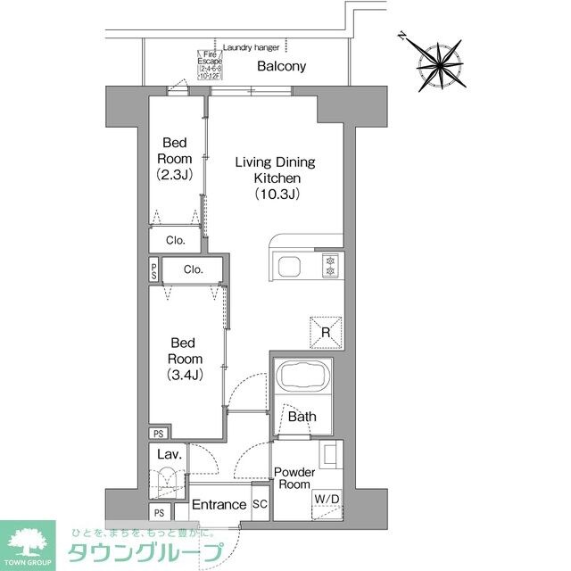 コンフォリア・リヴ豊洲キャナルの物件間取画像