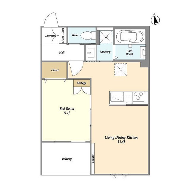 ワールドレジデンスの物件間取画像