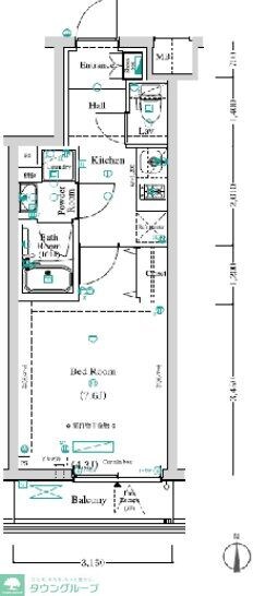 アンベリール大山WESTの物件間取画像