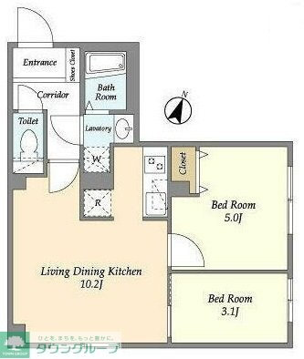 ウェルスクエアイズム駒込の物件間取画像
