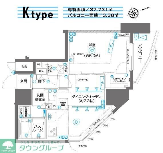 ZOOM駒込の物件間取画像