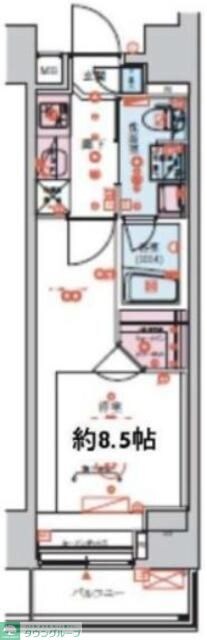 VERXEED中板橋IIの物件間取画像