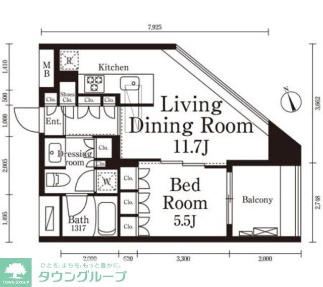 パークキューブ春日安藤坂の物件間取画像