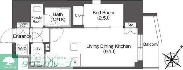 ミュプレ巣鴨駅前の物件間取画像