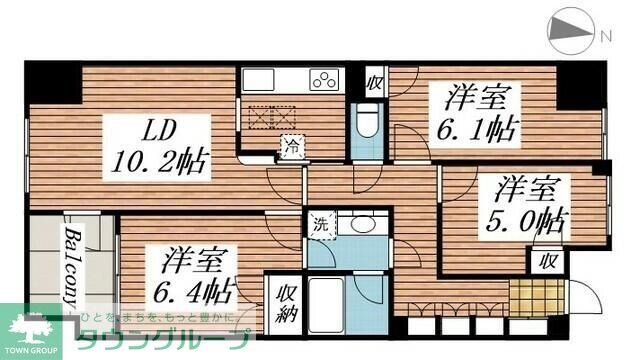ヒルズ光が丘公園の物件間取画像