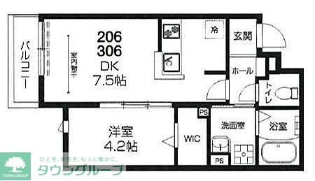 ラシーネ赤塚の物件間取画像
