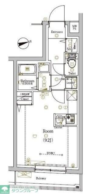 シャンファーレ東京ノースの物件間取画像