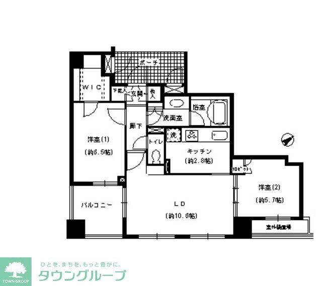 エスティメゾン巣鴨の物件間取画像