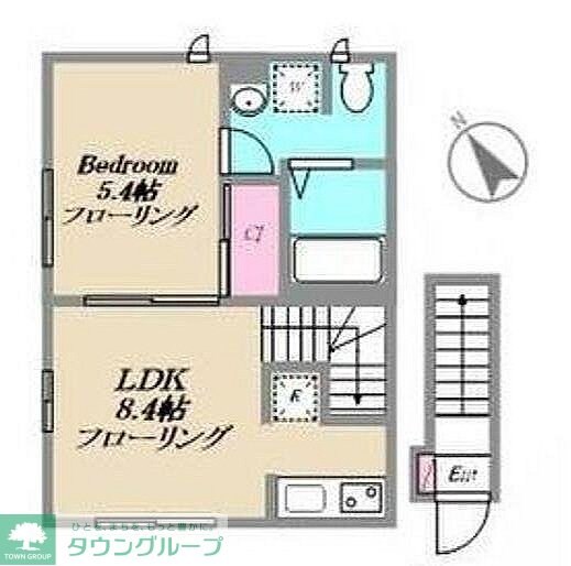 カーサビアンカトキワダイの物件間取画像