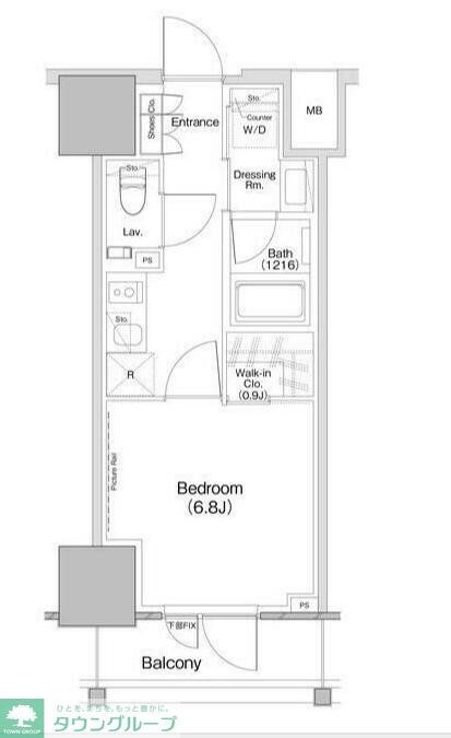 ザ・パークハビオ板橋区役所前の物件間取画像