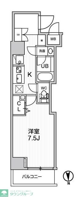 グランド神楽坂の物件間取画像