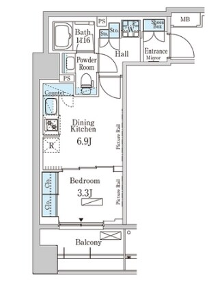 パークアクシス神楽坂・早稲田通りの物件間取画像