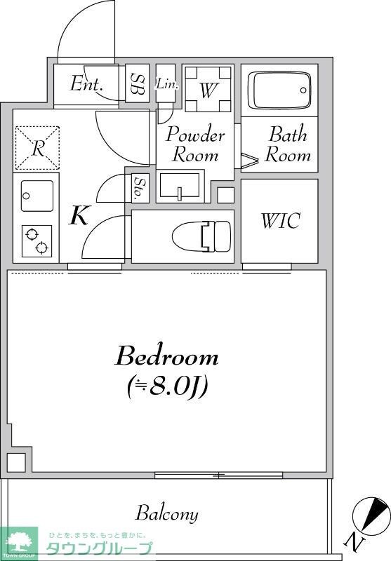 ルネサンスコート高田馬場Calmeの物件間取画像