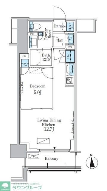 パークアクシス新宿百人町の物件間取画像
