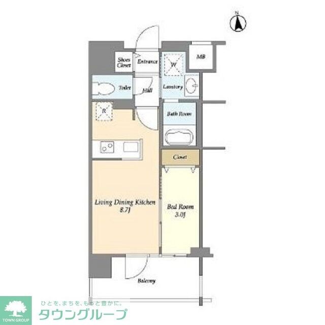 アプリーレ東中野の物件間取画像