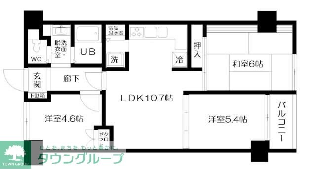 シティハウス西大久保の物件間取画像