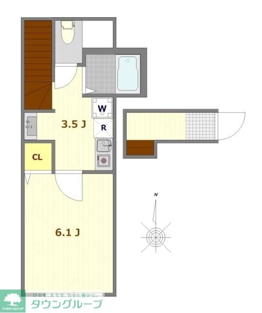 ミモザ哲学堂の物件間取画像