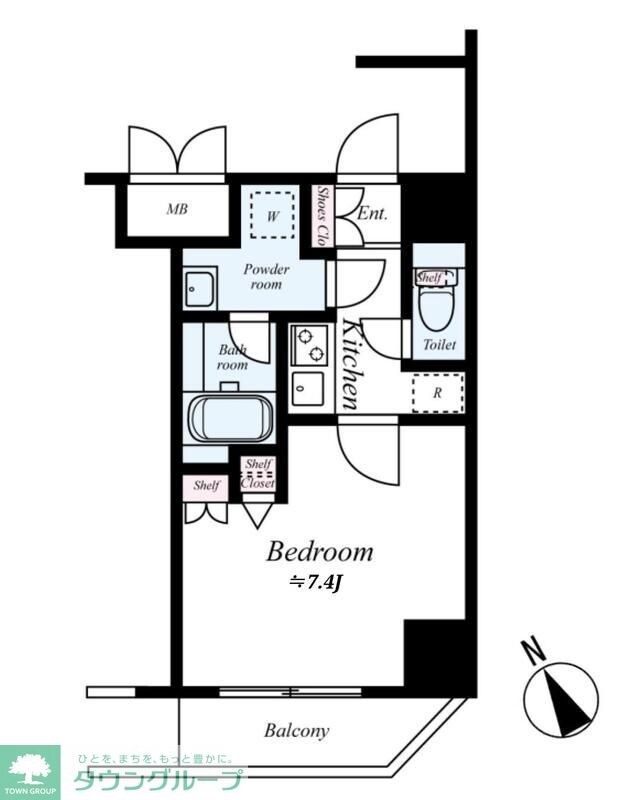 ハーモニーレジデンス早稲田夏目坂の物件間取画像