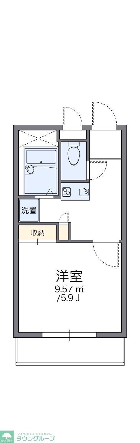 レオパレスMIWAの物件間取画像