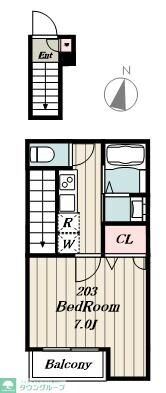 フォレストヒルの物件間取画像