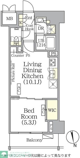 ザ・パークハビオ神楽坂レジデンスSouthの物件間取画像
