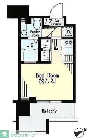 レジディア市谷薬王寺の物件間取画像