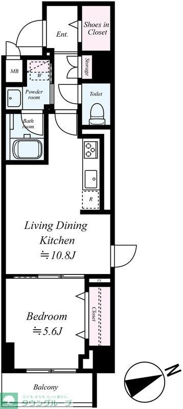 ヴェルデ若葉の物件間取画像