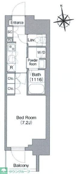 コンフォリア・リヴ北新宿の物件間取画像
