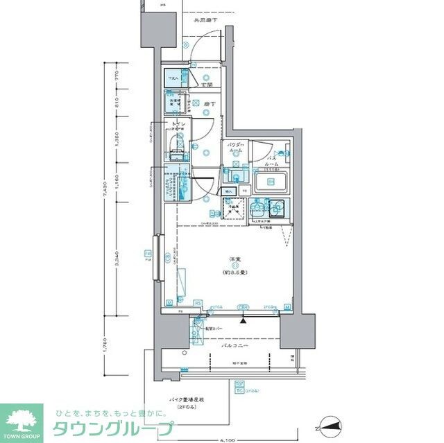 セントラルプレイス新宿御苑前の物件間取画像