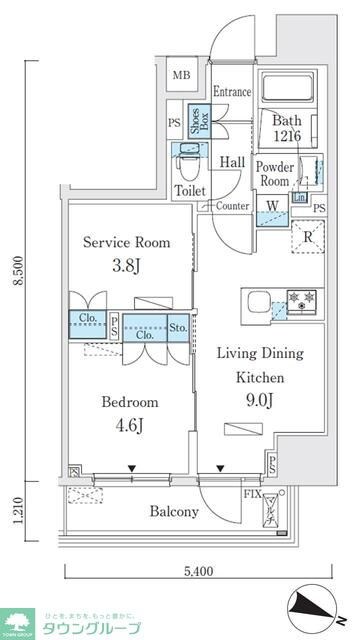 ジオエント本郷三丁目の物件間取画像