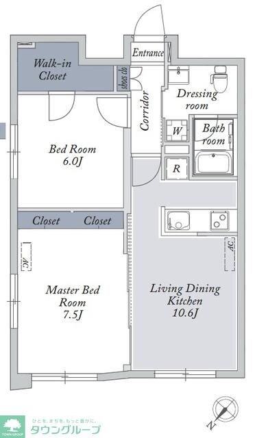 La Douceur文京大塚EASTの物件間取画像