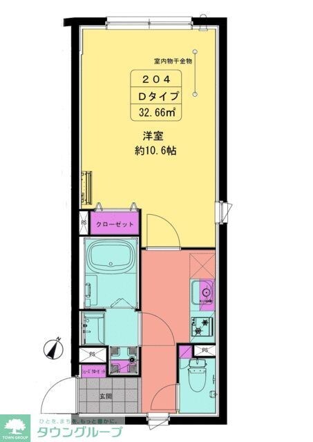 カーサブリランテ本駒込の物件間取画像