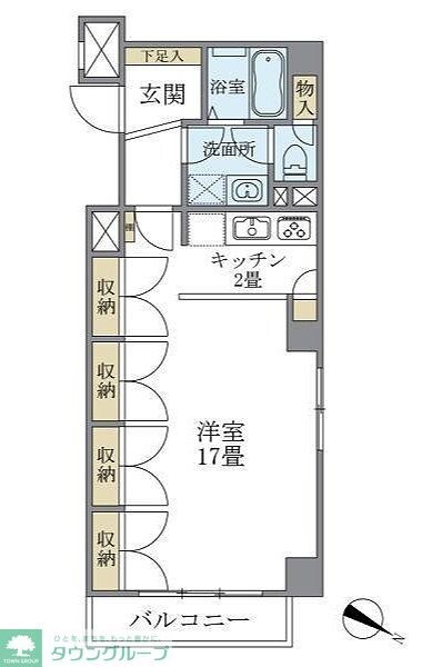 シティハイツ根津の物件間取画像