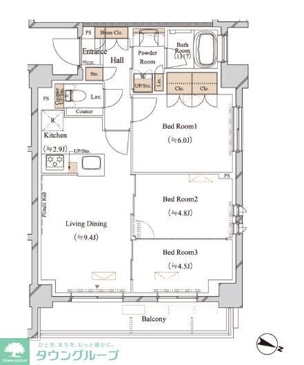 ブランシエスタ江古田の物件間取画像