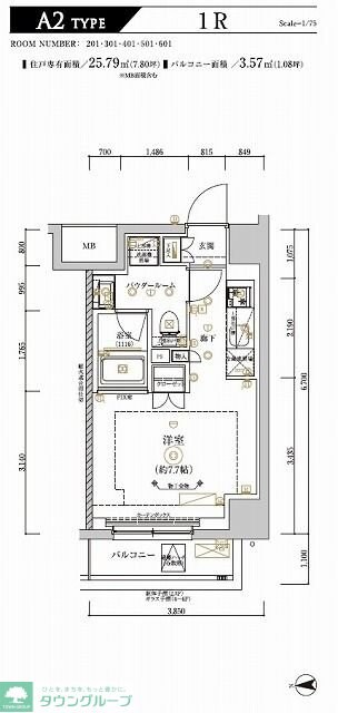 RELUXIA CITY 北新宿の物件間取画像