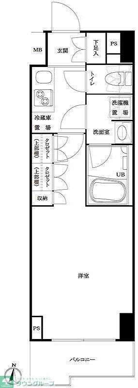 ルーブル池袋弐番館の物件間取画像