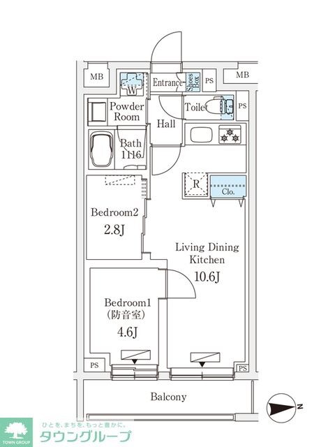 【防音マンション】プラネソシエプラス桜台の物件間取画像