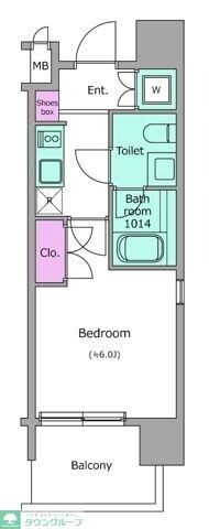 レジディア新宿御苑の物件間取画像