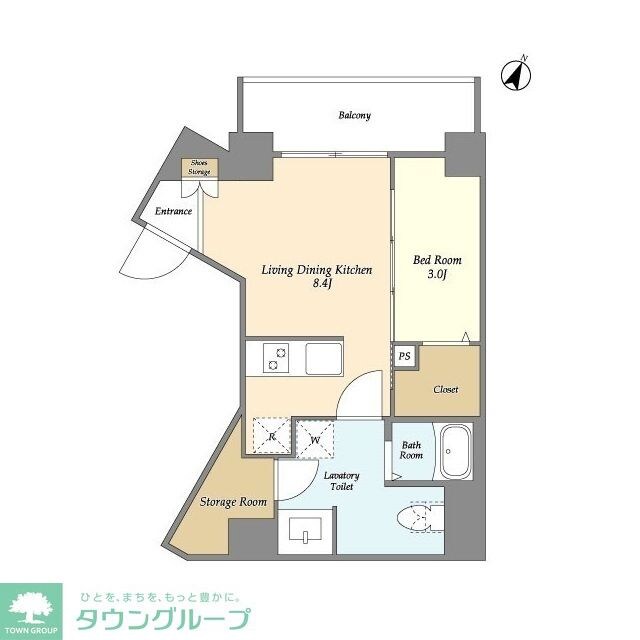 リヴィコート下落合の物件間取画像