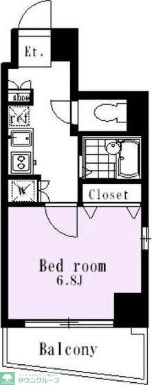 シンシア東中野の物件間取画像