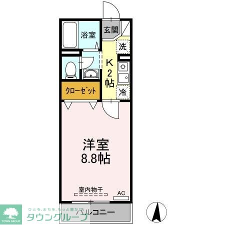フラッツ西落合の物件間取画像