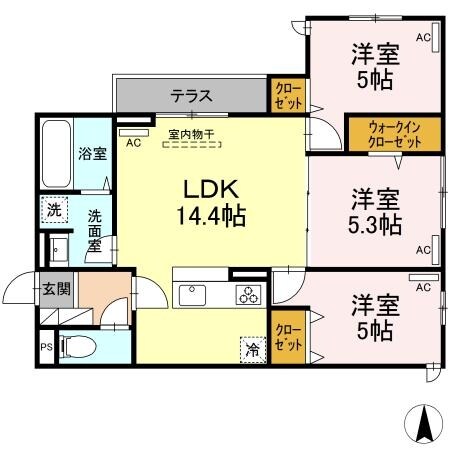 セレスティア南烏山の物件間取画像