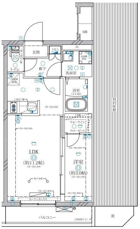 ディアレイシャス等々力の物件間取画像