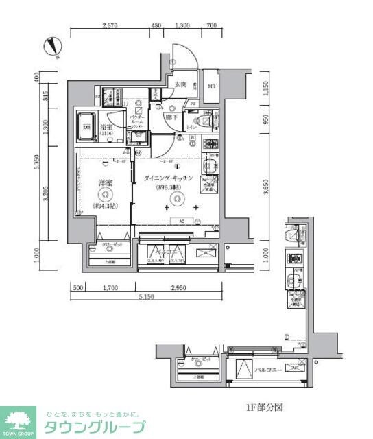 クオリタス浜田山の物件間取画像