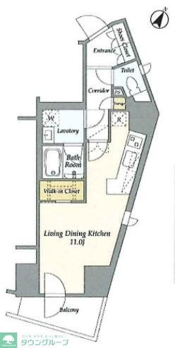 リテラス渋谷笹塚の物件間取画像
