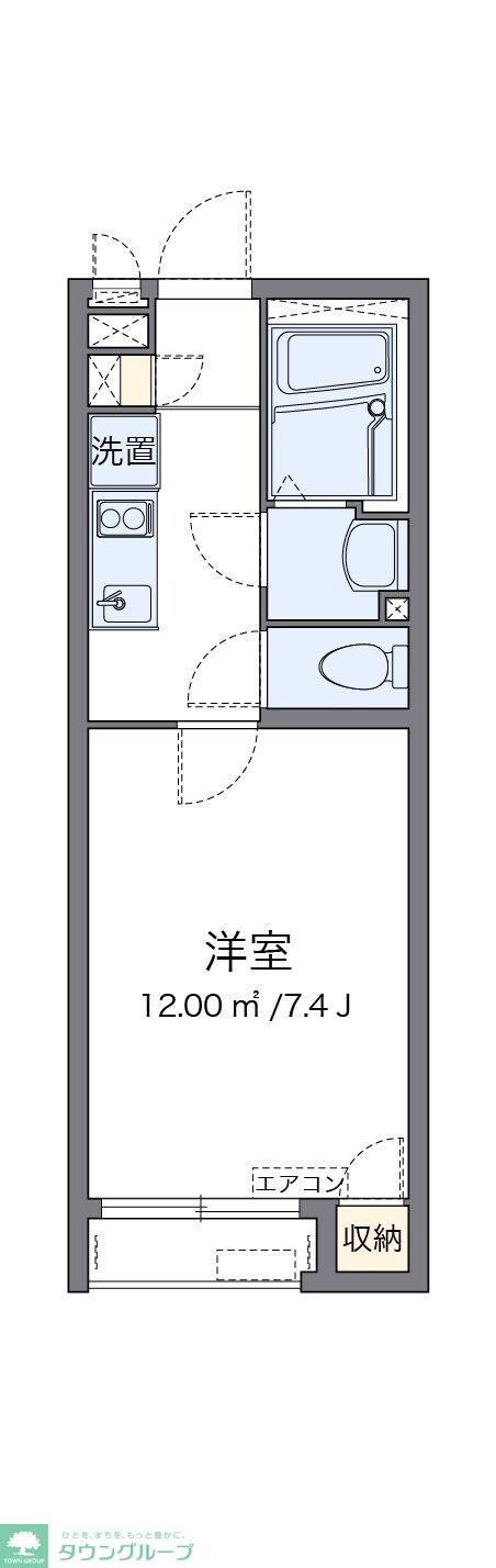 クレイノFREESIAの物件間取画像