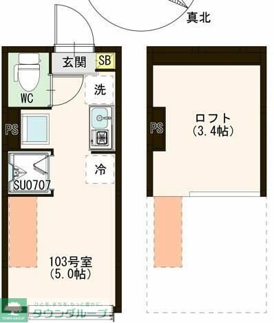 Emarie代田橋の物件間取画像