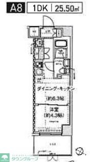 スパシエ幡ヶ谷の物件間取画像