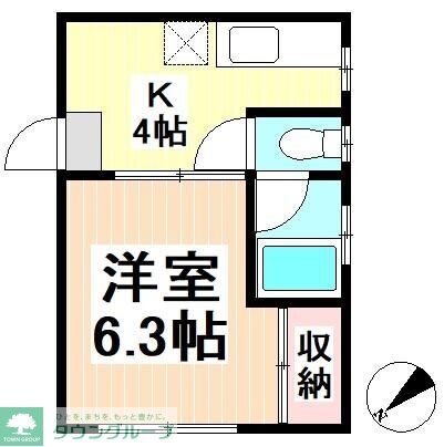 エクセル渋谷本町の物件間取画像